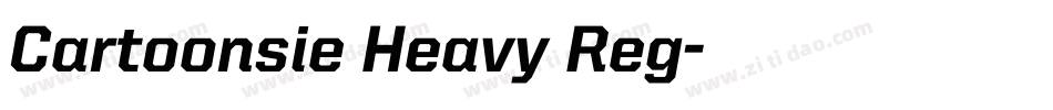 Cartoonsie Heavy Reg字体转换